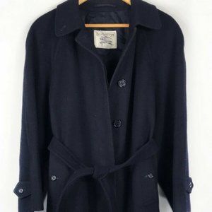Classic Navy Burberry's Prorsum Wool Coat UK12